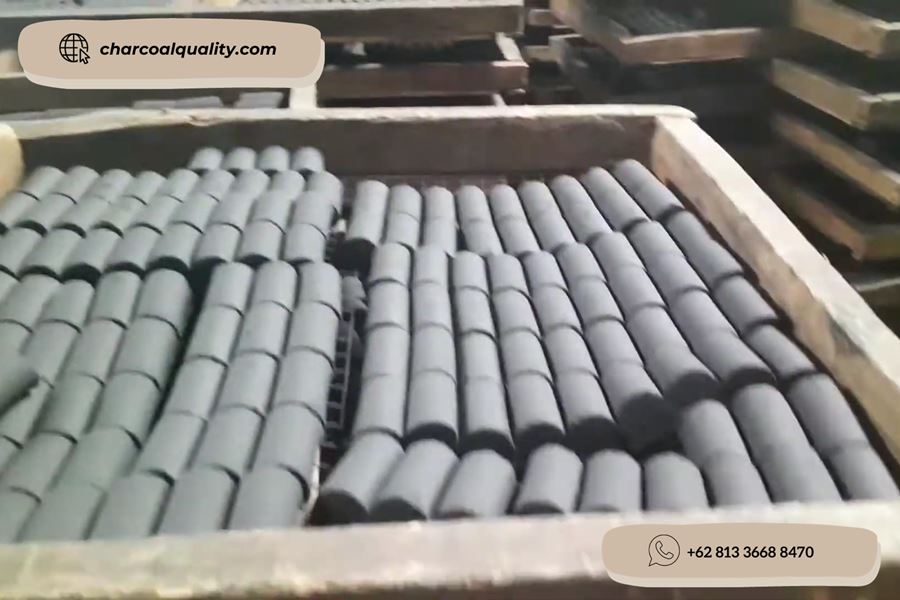 Indonesian coconut shell briquettes