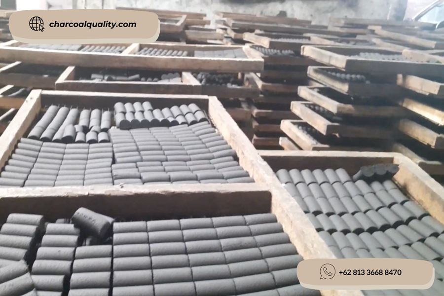 Indonesian coconut shell briquettes