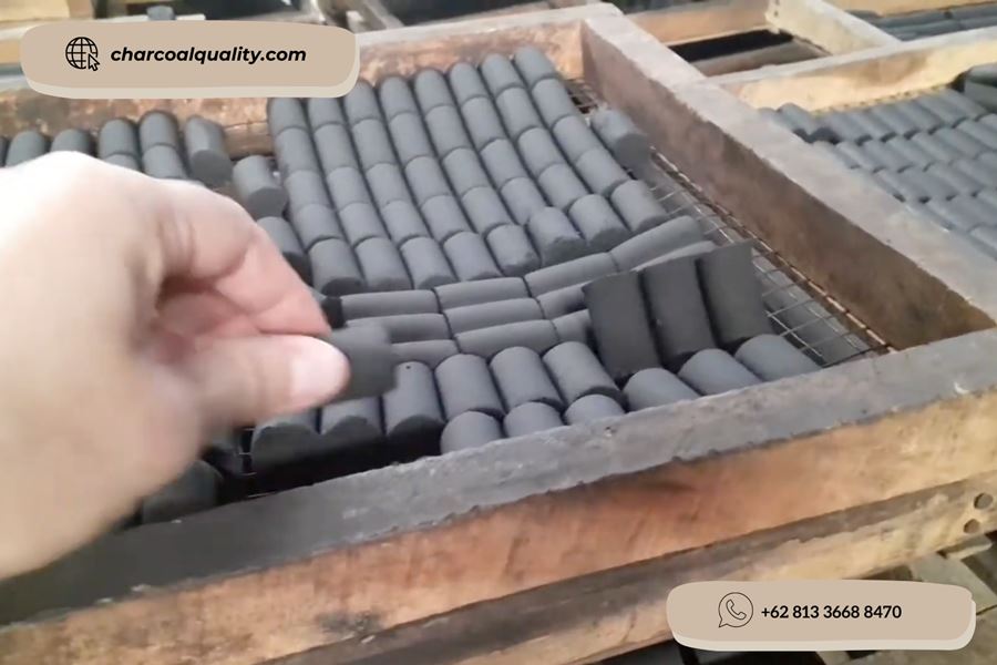 Indonesian coconut shell briquettes